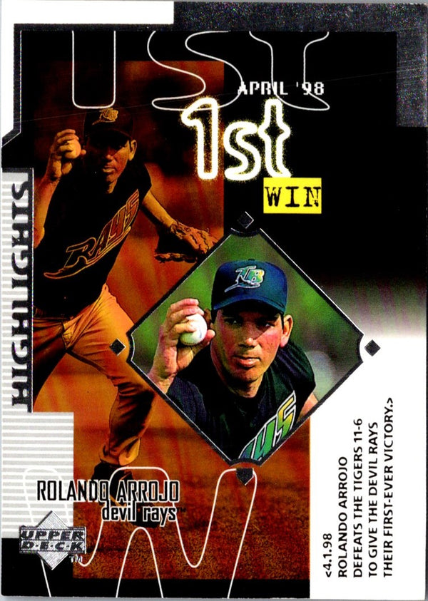 1999 Upper Deck Rolando Arrojo #250