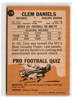 1967 Topps Clem Daniels #110