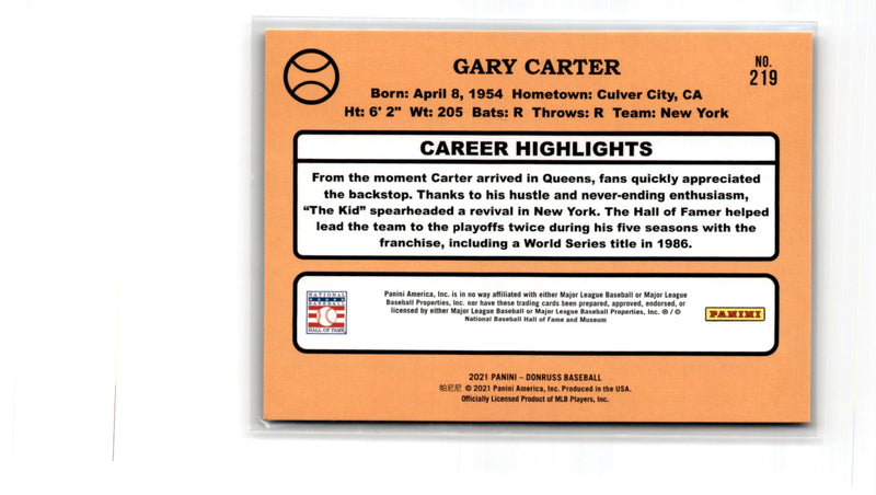 2021 Donruss Red Gary Carter