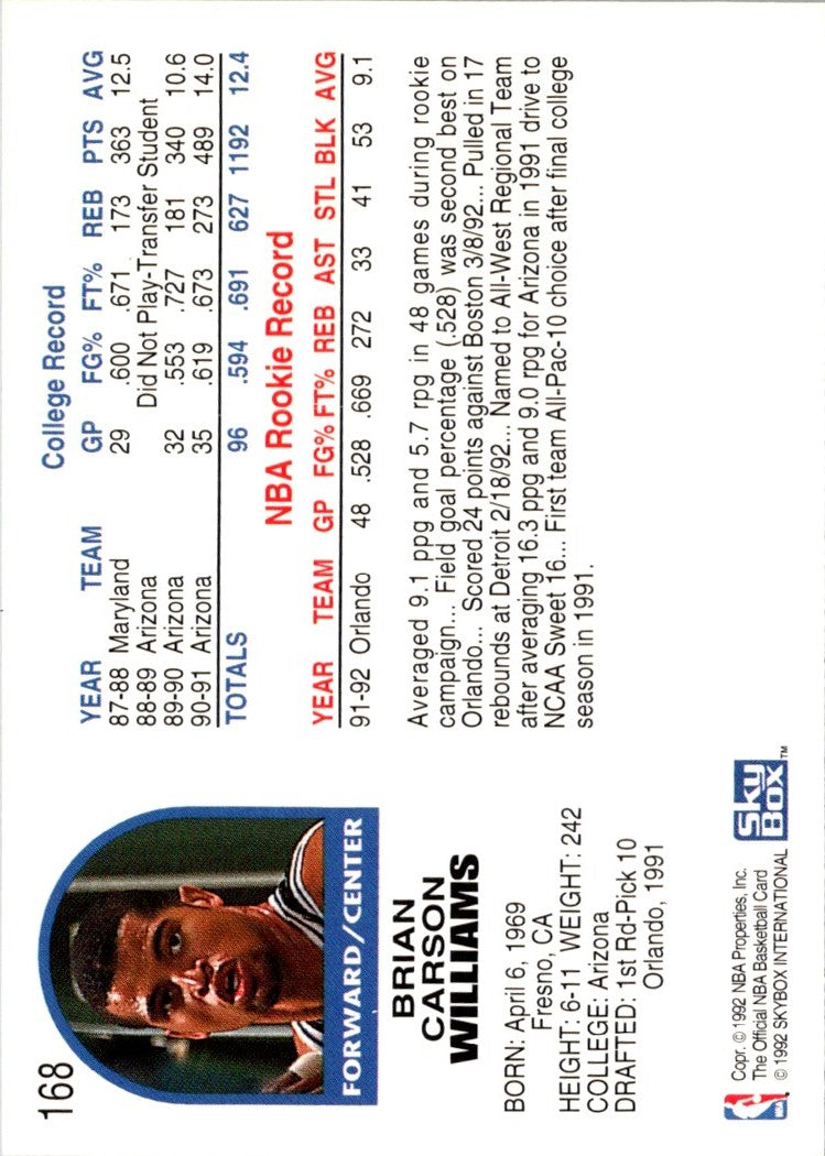 1992 Hoops Brian Williams