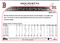 2022 Topps Update Nick Pivetta #US32