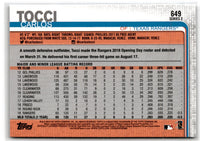2019 Topps Carlos Tocci #649 Rookie
