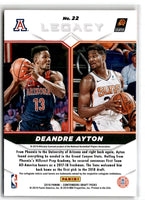 2019 Panini Contenders Draft Picks Legacy Deandre Ayton #22