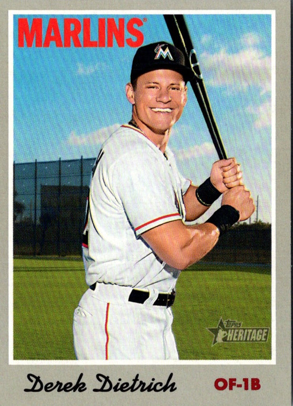 2019 Topps Heritage Derek Dietrich #116