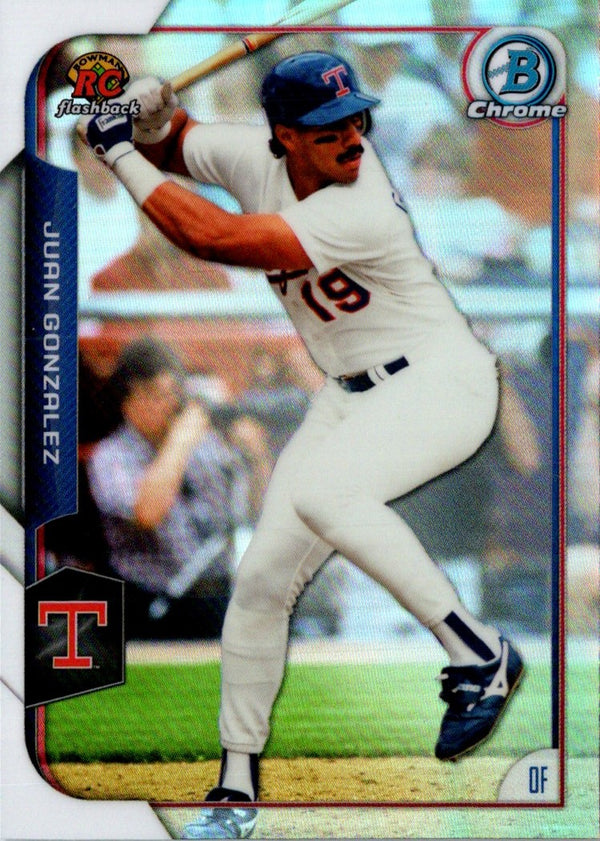 2015 Bowman Chrome Rookie Recollections Juan Gonzalez #RRI-JG