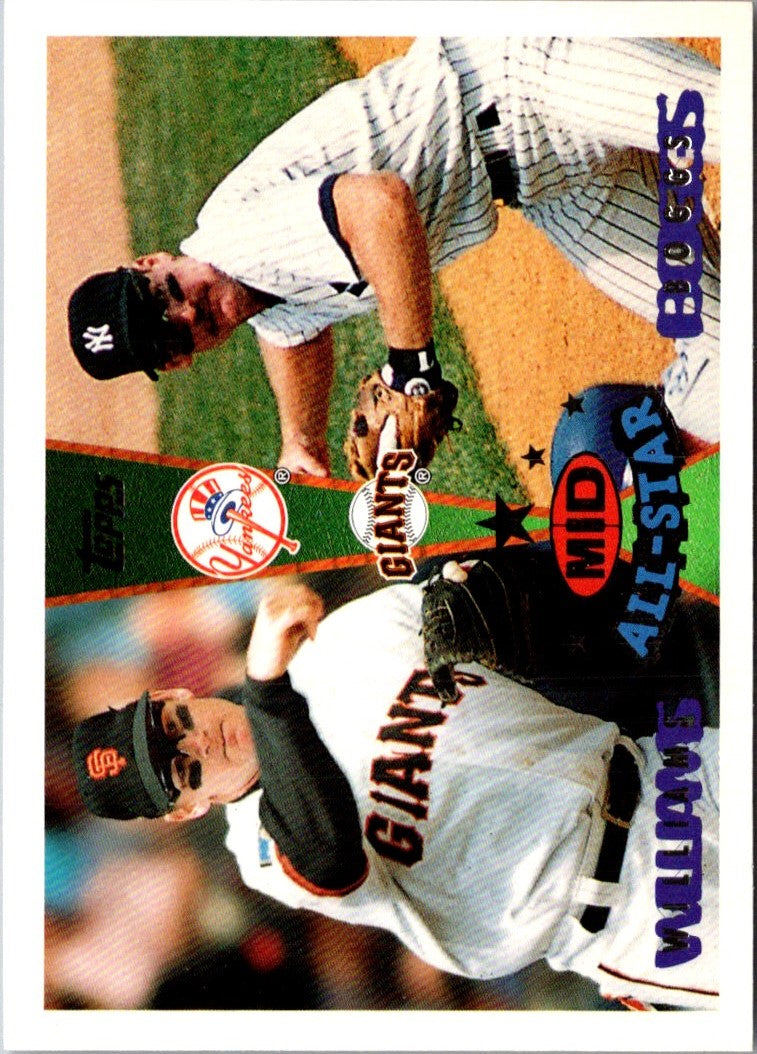 1995 Topps Traded & Rookies Wade Boggs/Matt Williams