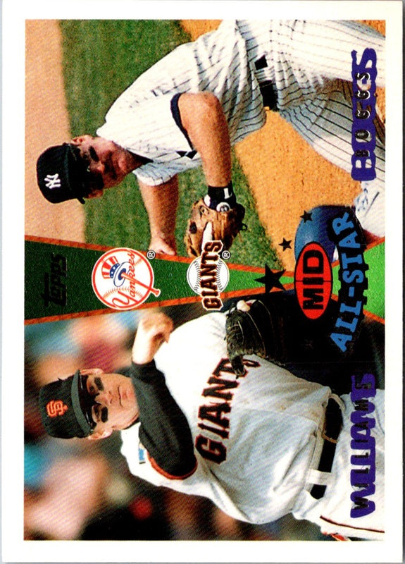 1995 Topps Traded & Rookies Wade Boggs/Matt Williams #158