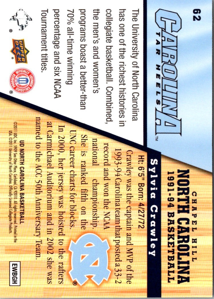 2010 Upper Deck North Carolina Sylvia Crawley