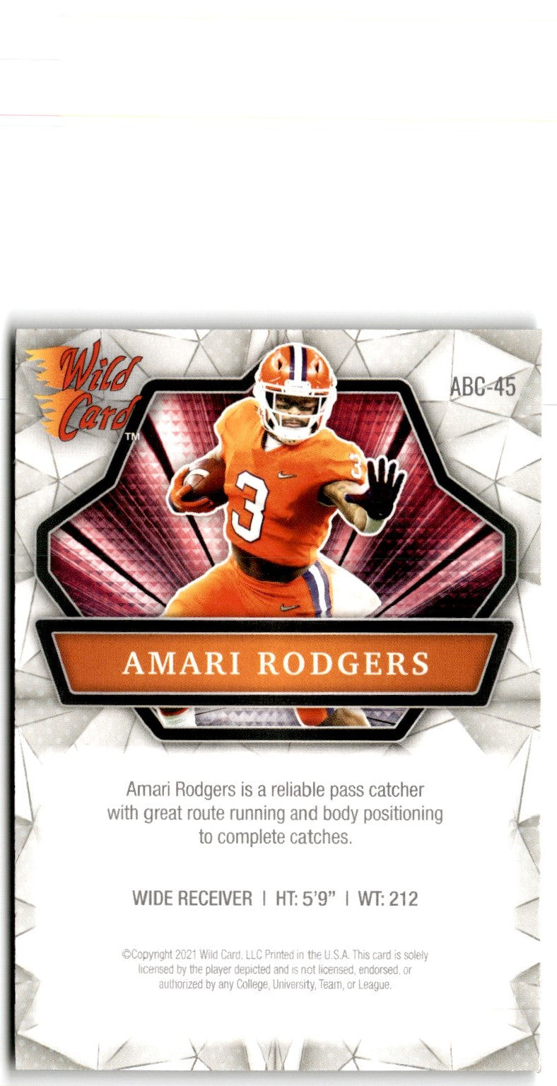 2021 Panini Prestige State of the Art Amari Rodgers