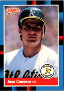 1988 Donruss Oakland Athletics Team Collection Jose Canseco