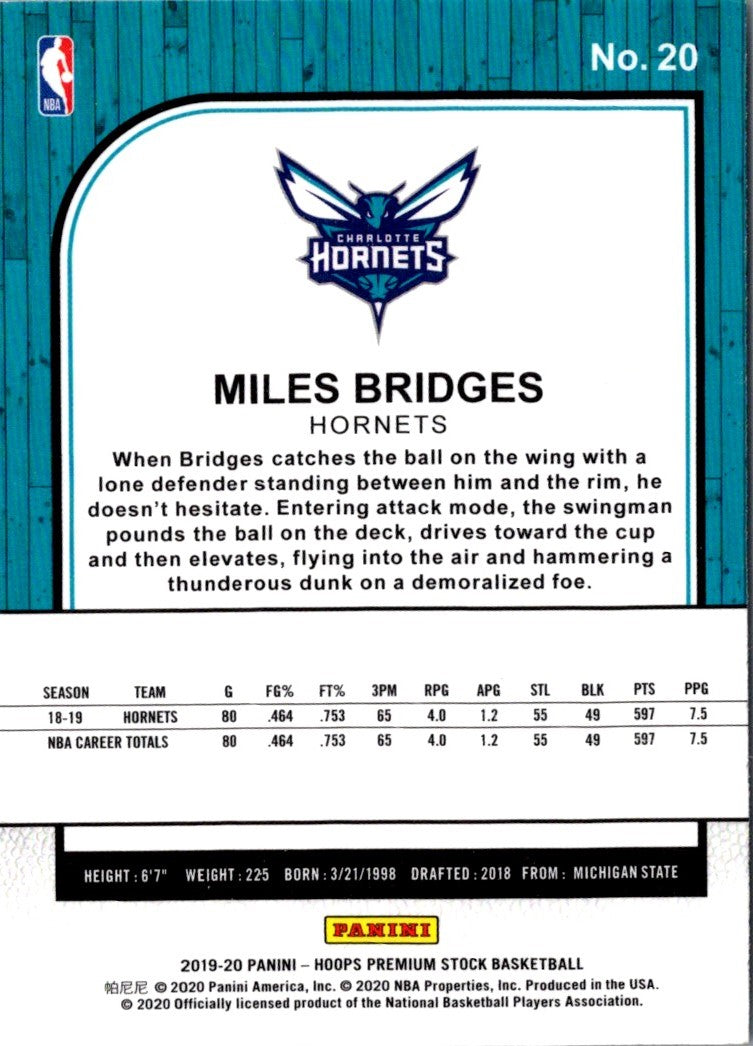 2019 Hoops Blue Miles Bridges