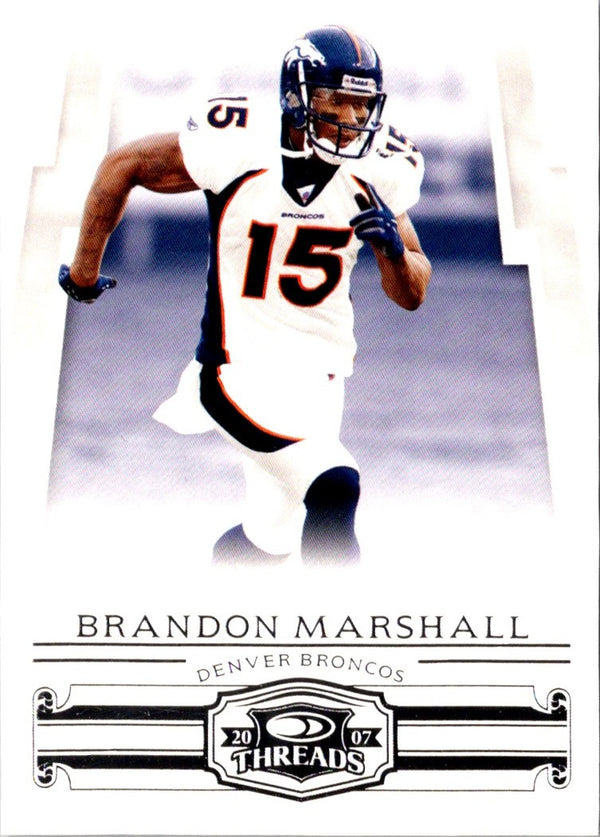 2007 Donruss Threads Brandon Marshall #132