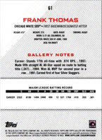 2022 Topps Gallery Frank Thomas #61