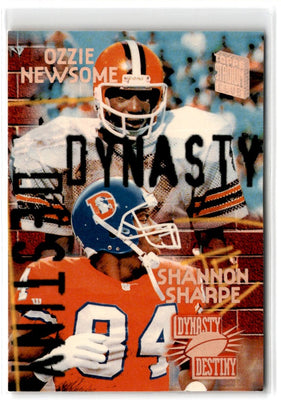 1994 Stadium Club Dynasty and Destiny Ozzie Newsome/Shannon Sharpe #6
