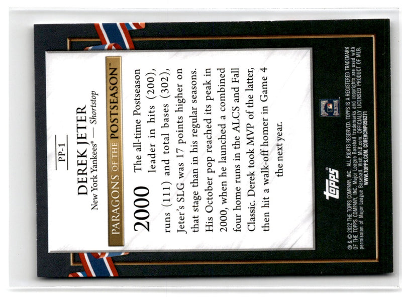 2022 Topps Update Paragons of the Postseason Derek Jeter