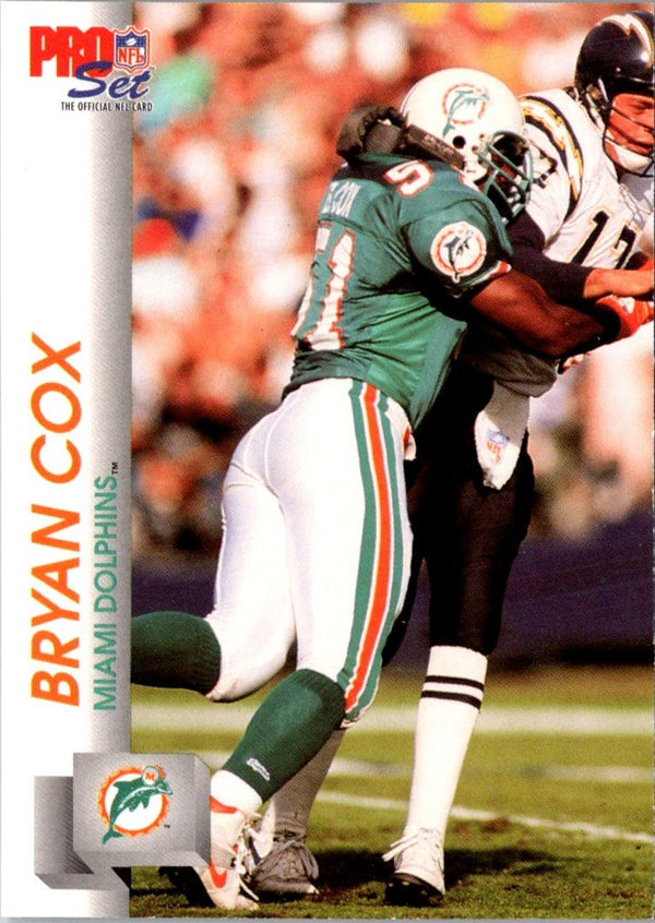 1992 Pro Set Bryan Cox #557