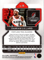 2021 Panini Prizm Damian Lillard #116
