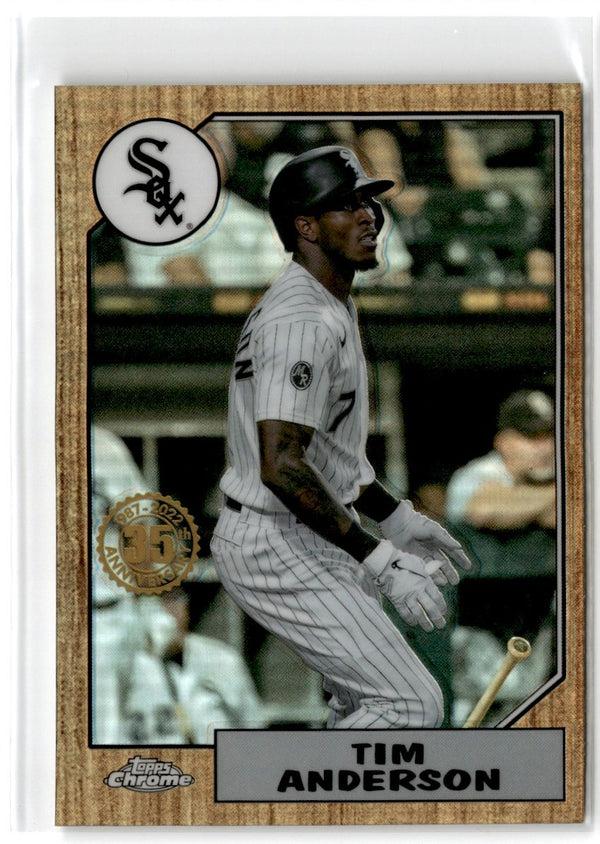 2022 Topps Chrome Platinum Anniversary Gold Prism Refractor Tim Anderson #368