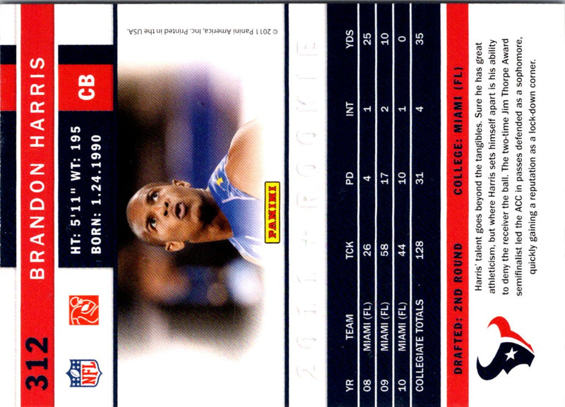 2011 Score Scorecard Brandon Harris