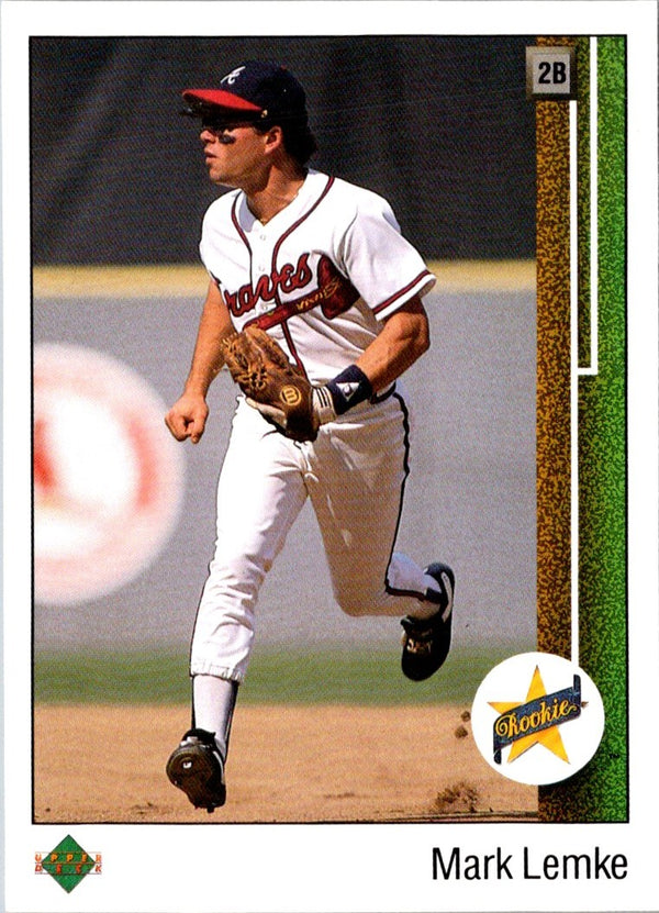 1989 Upper Deck Mark Lemke #19 Rookie