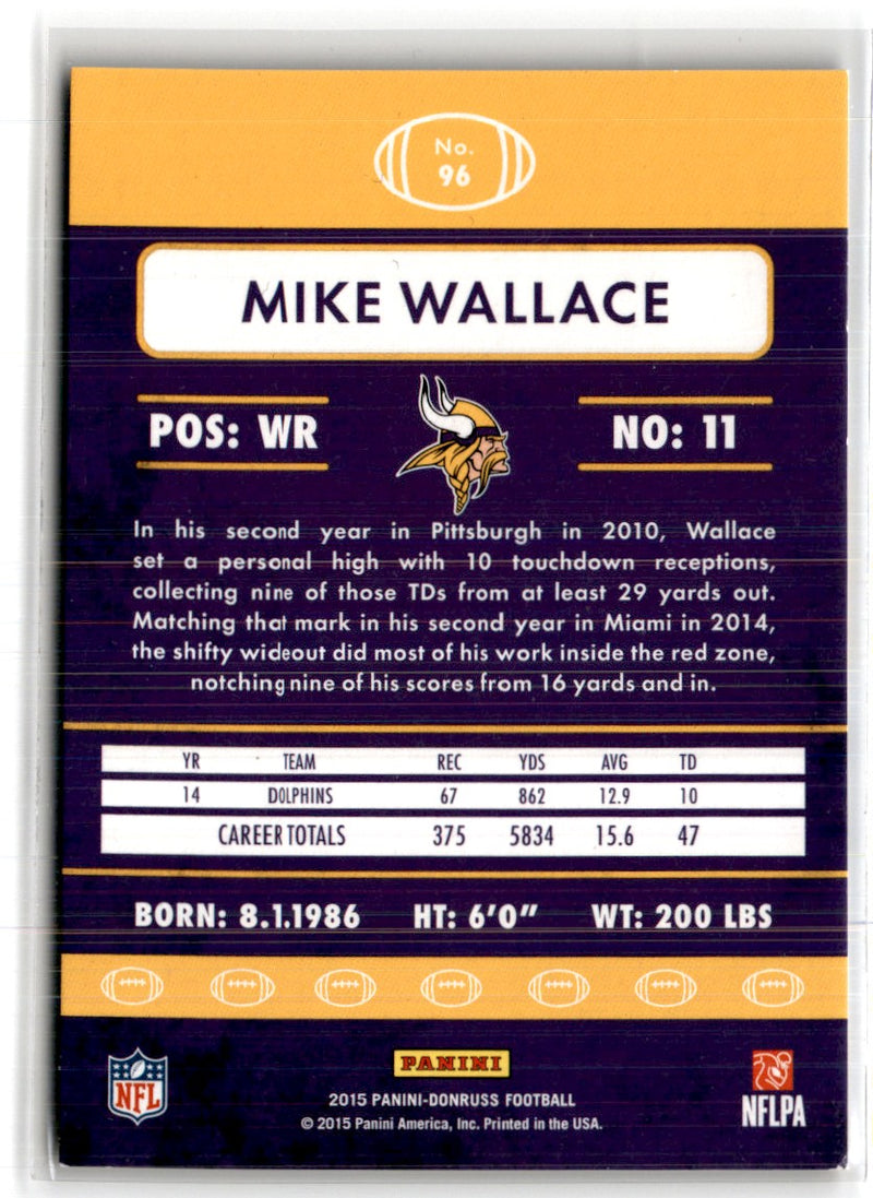 2015 Donruss Press Proof Blue Mike Wallace