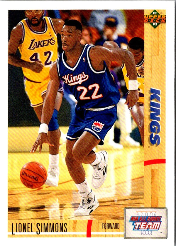 1991 Upper Deck Lionel Simmons #36