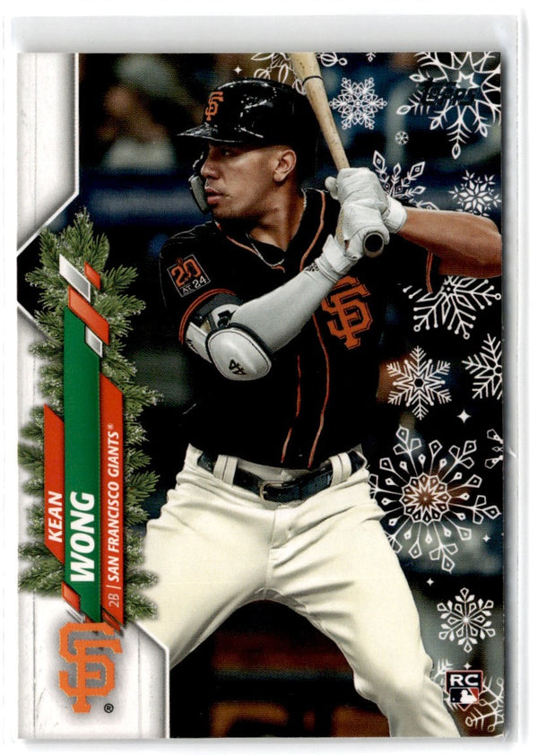 2020 Topps Holiday Kean Wong #HW188 Rookie