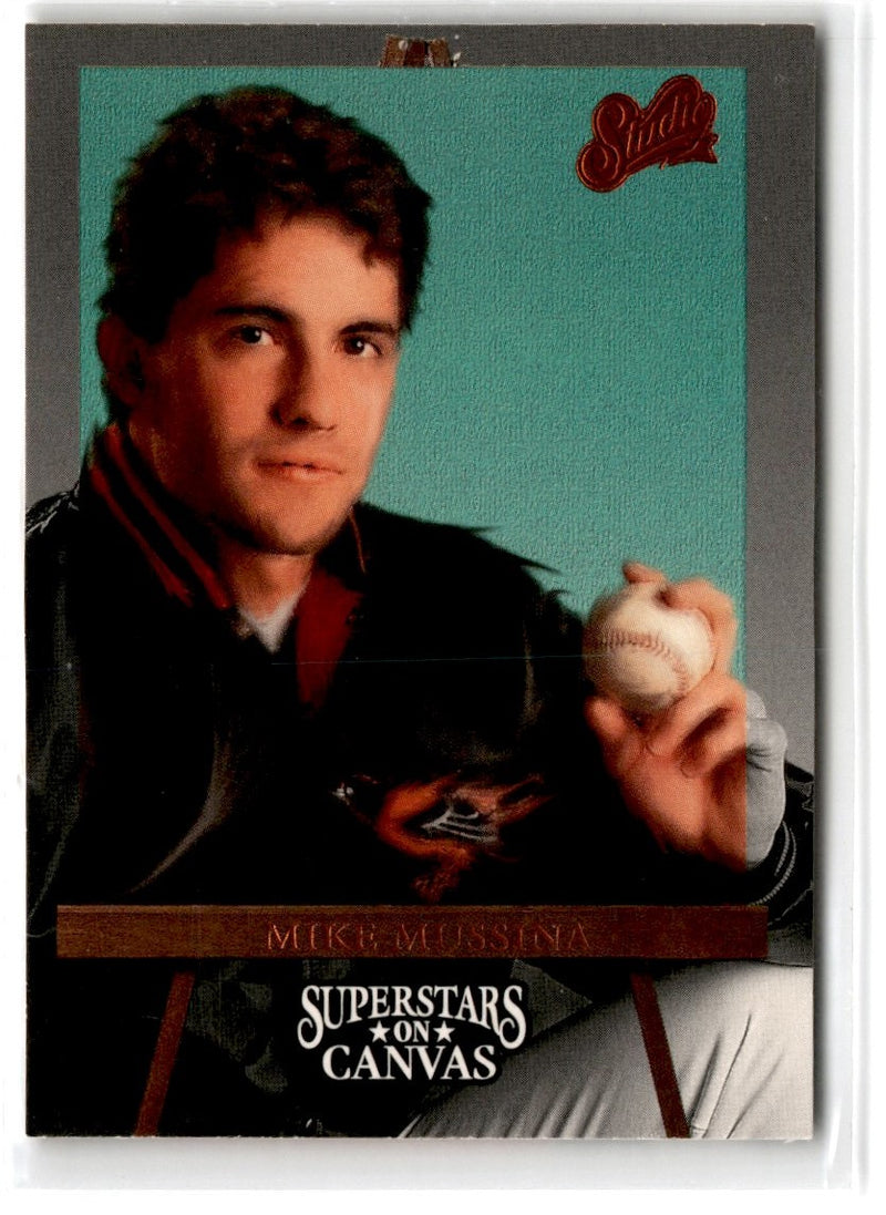 1993 Studio Superstars on Canvas Mike Mussina