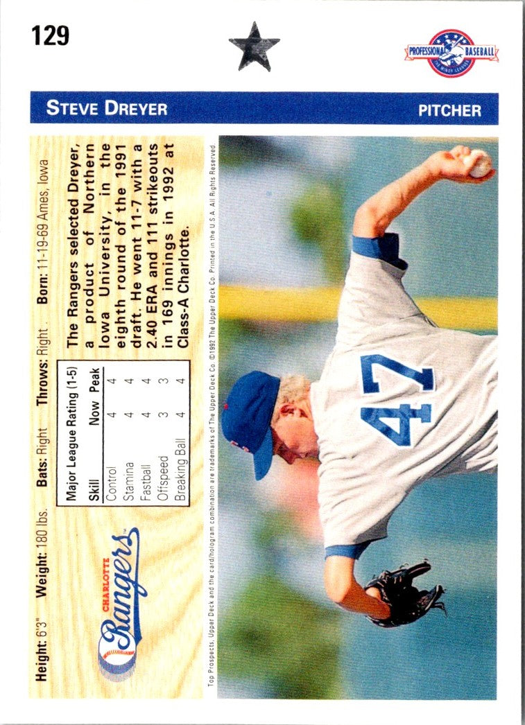 1992 Upper Deck Minors Steve Dreyer