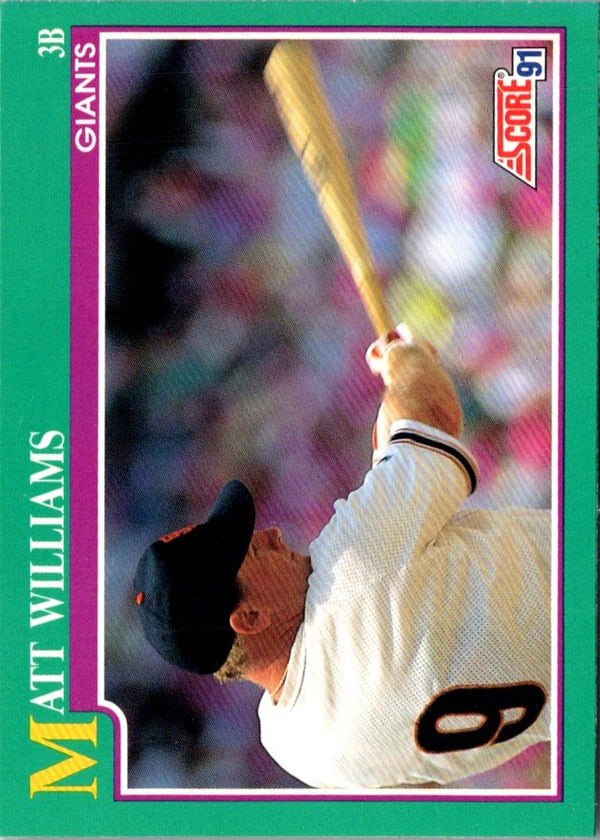 1991 Score Matt Williams #189