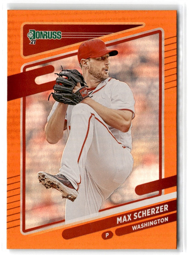 2021 Donruss Holo Orange Max Scherzer