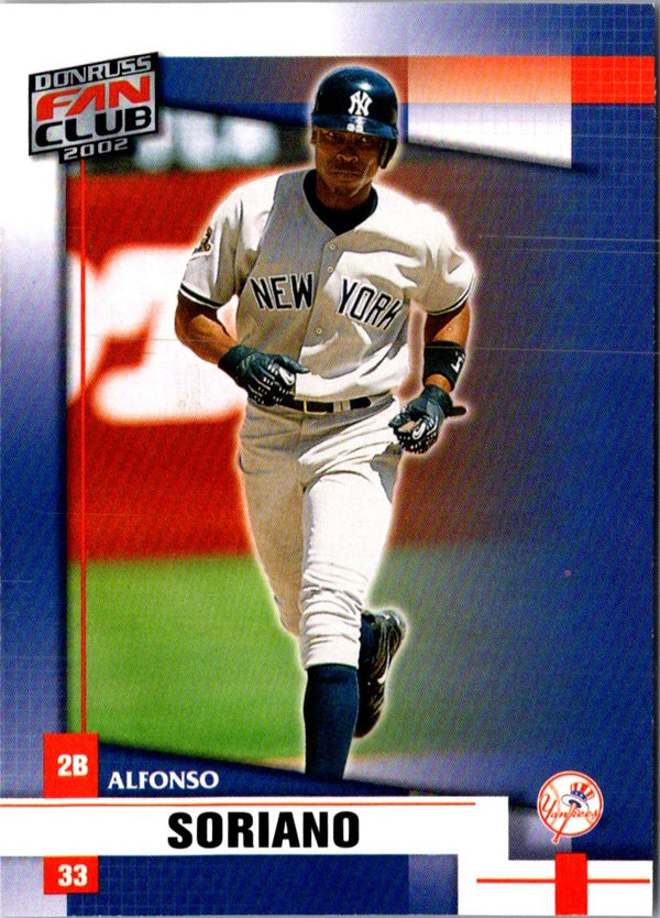 2002 Donruss Fan Club Alfonso Soriano #101