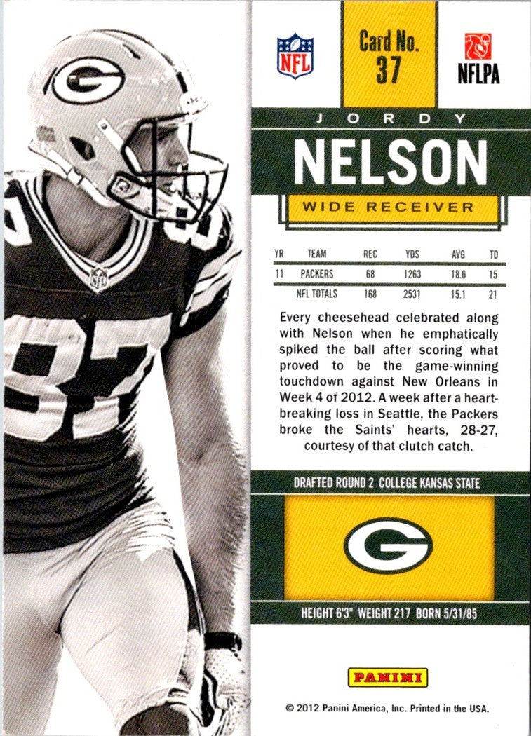 2012 Panini Contenders Jordy Nelson