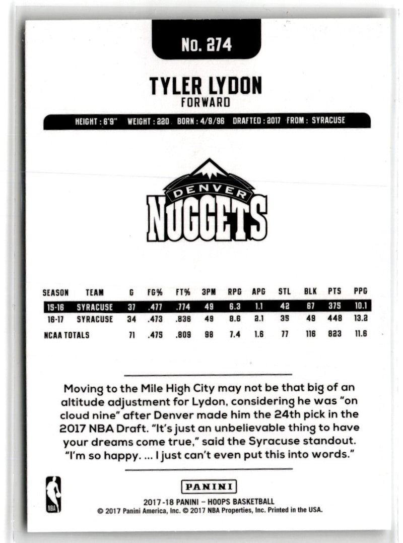 2017 Hoops Blue Tyler Lydon