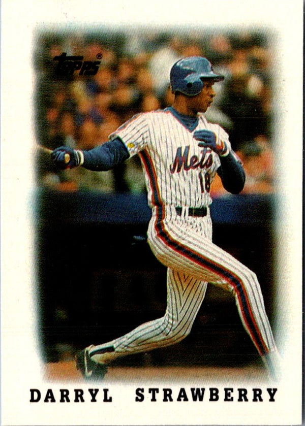 1988 Topps Major League Leaders Minis Darryl Strawberry #63