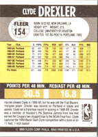 1990 Fleer Clyde Drexler #154