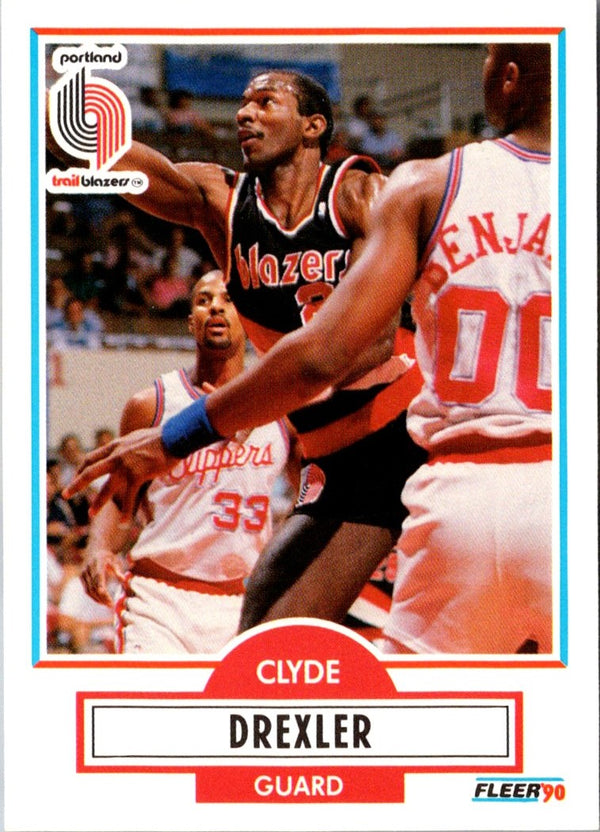 1990 Fleer Clyde Drexler #154