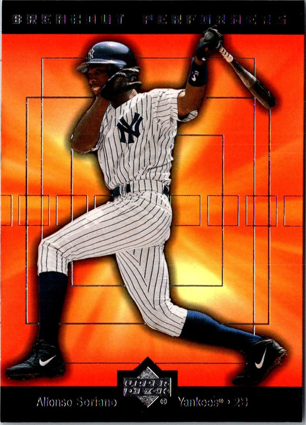 2002 Upper Deck Breakout Performers Alfonso Soriano #BP10