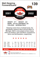 2001 Fleer Shoebox Matt Harpring #139