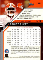 2000 Stadium Club Errict Rhett #62