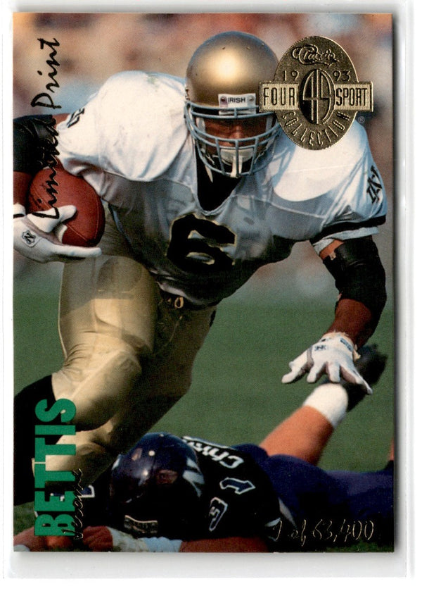 1993 Classic Limited Prints Jerome Bettis #LP8