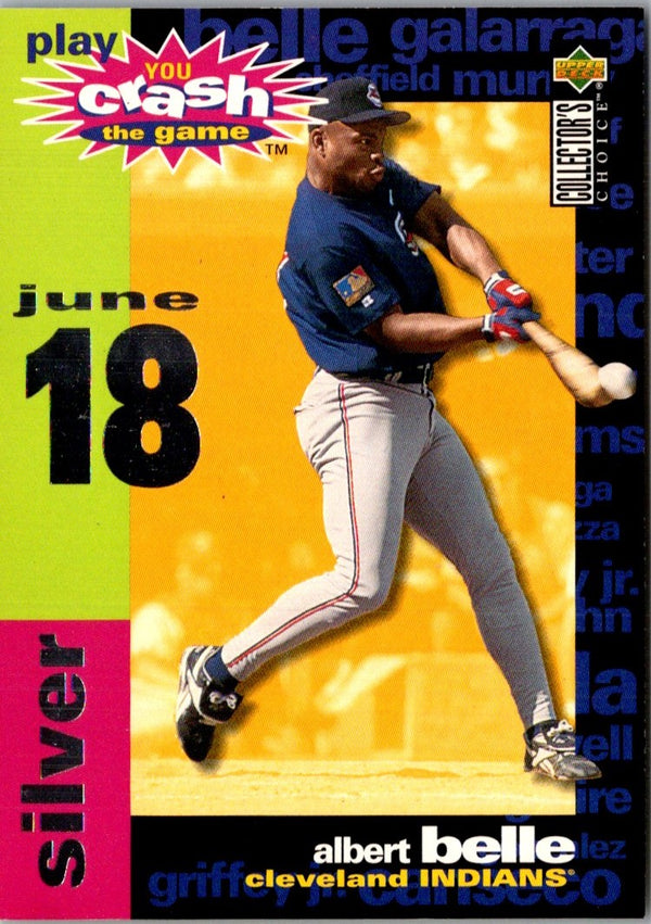 1995 Collector's Choice You Crash the Game Silver Albert Belle #CG2B