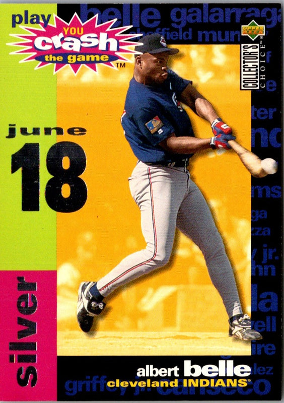 1995 Collector's Choice You Crash the Game Silver Albert Belle #CG2B