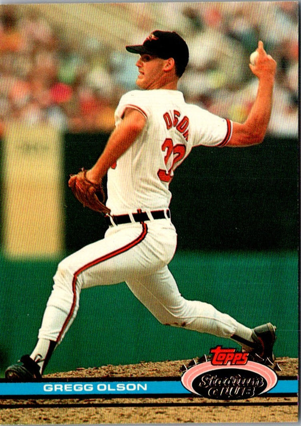 1991 Stadium Club Pre-Production Samples Gregg Olson #NNO