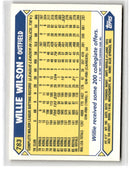 1987 Topps Tiffany Willie Wilson