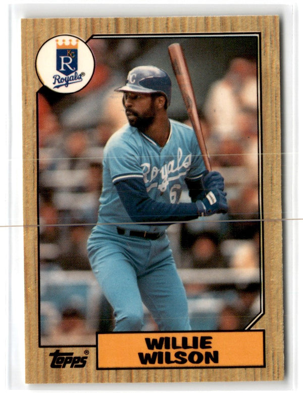 1987 Topps Tiffany Willie Wilson #783