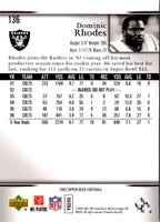 2007 Upper Deck Dominic Rhodes #136