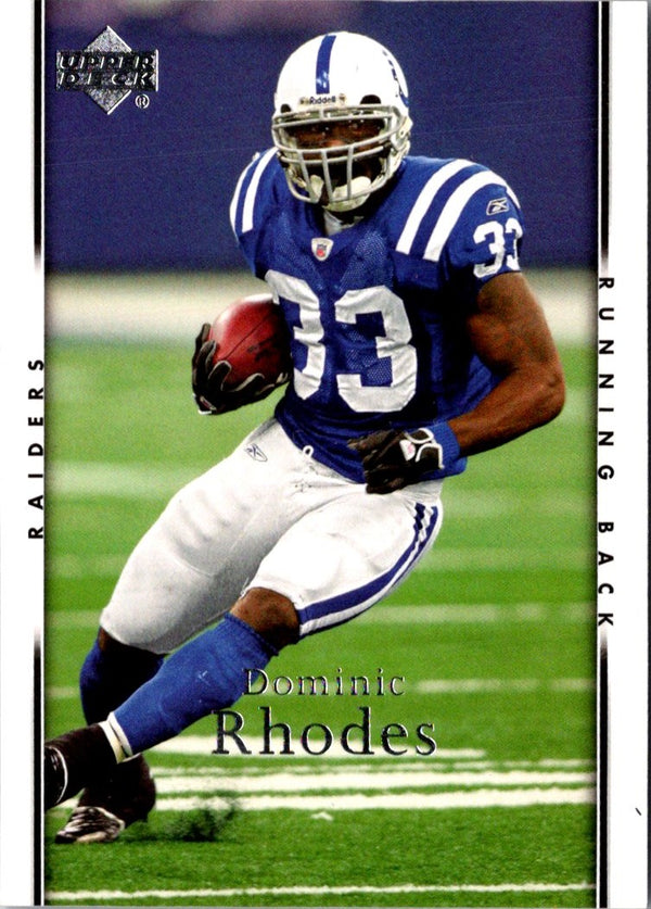 2007 Upper Deck Dominic Rhodes #136