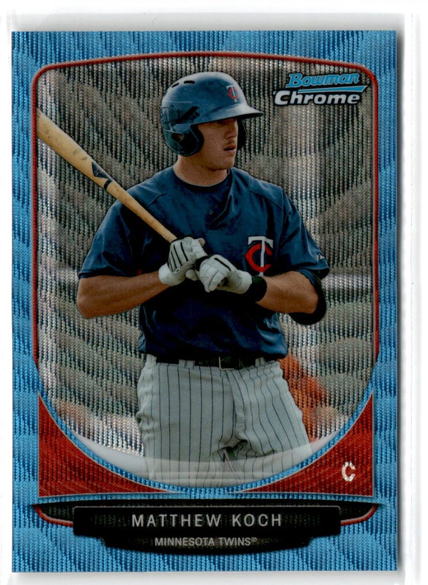 2013 Bowman Chrome Prospects Blue Wave Matthew Koch #BCP43