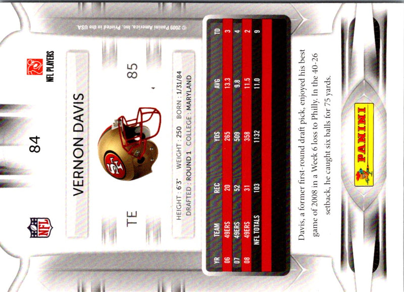 2009 Playoff Prestige Vernon Davis